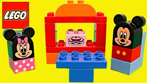 Mickey Mouse Lego Review Duplo Minnie Clubhouse Cafe - YouTube