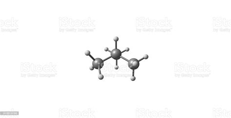 Isobutane Molecular Structure Isolated On White Stock Photo - Download ...