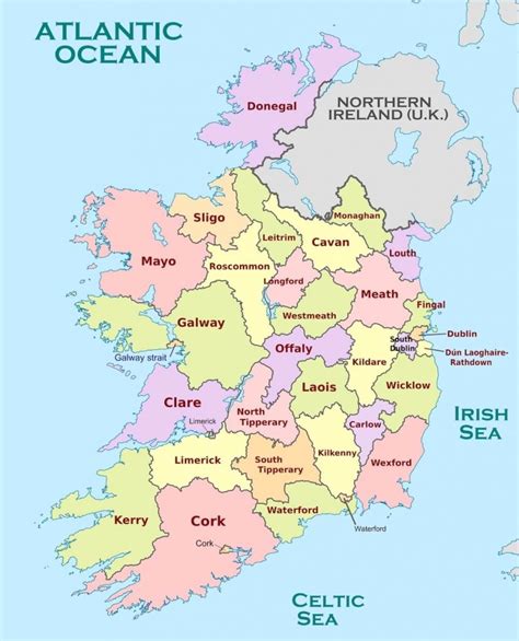 Ireland Counties 2023 - UK Population Data