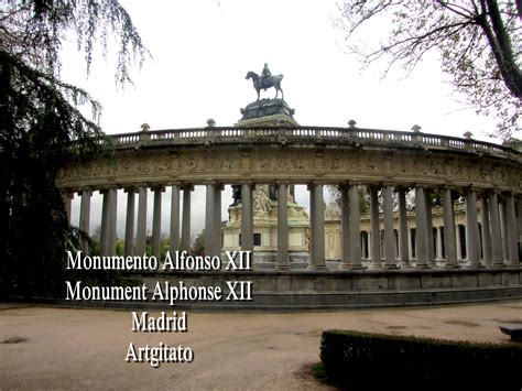 Monumento Alfonso XII Monument Alphonse XII Parque de El Retiro Madrid ...