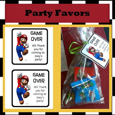 Mario Kart Party Favors | Super mario bros birthday party, Mario kart party, Mario birthday party