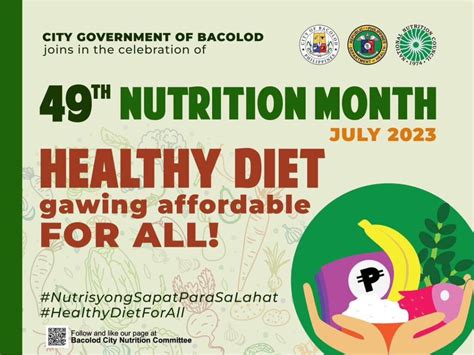 JULY IS NATIONAL NUTRITION MONTH - Bacolod City Government