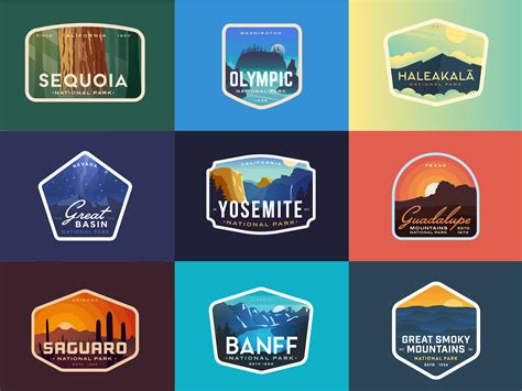 national park badge designs - Google Search | Game logo design, Web ...