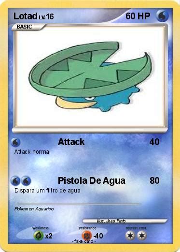 Pokémon Lotad 20 20 - Attack - My Pokemon Card