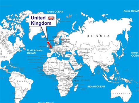 Great Britain on world map - Where is UK located in world map (Northern ...