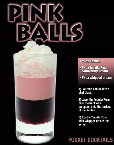 Pink Balls | Alcohol recipes, Alcohol drink recipes, Drinks alcohol recipes