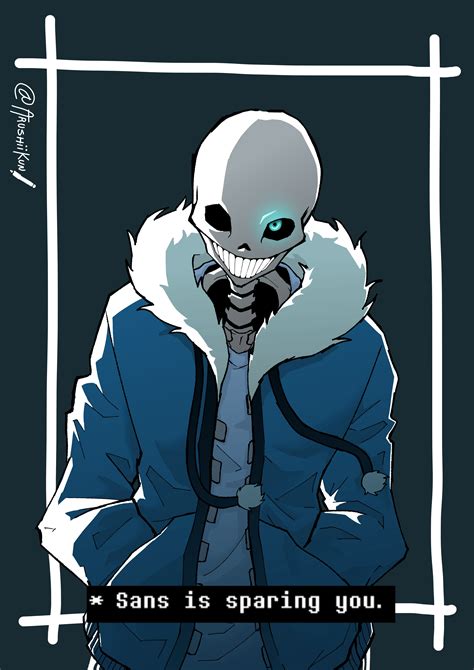 hi! i just joined today and heres a sans fanart as my first contribution😶 : r/Undertale