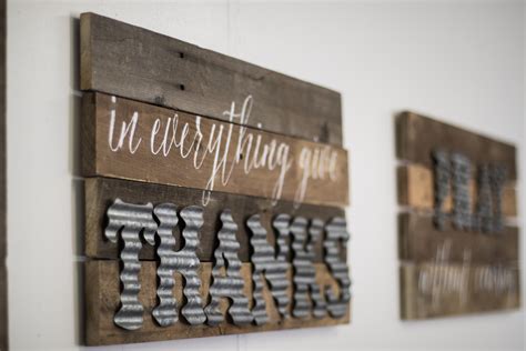 DIY Wood Sign With Galvanized Metal Letters - Six Clever Sisters