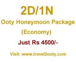 Ooty Honeymoon Package, Honeymoon Packages - Travel2ooty, Ooty | ID: 4846415862