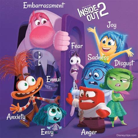 Inside Out 2 Characters in 2024 | Disney inside out, Inside out poster, Movie inside out