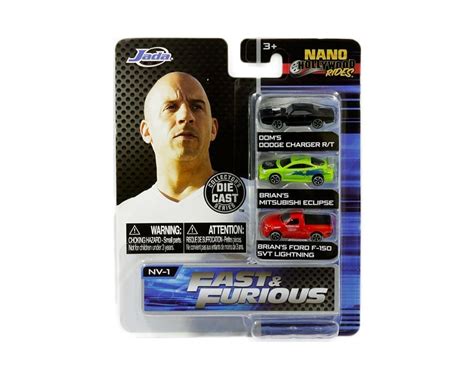 Jada 1.65" The Fast & Furious 2019 3-Pack – Nano Hollywood Rides - M ...