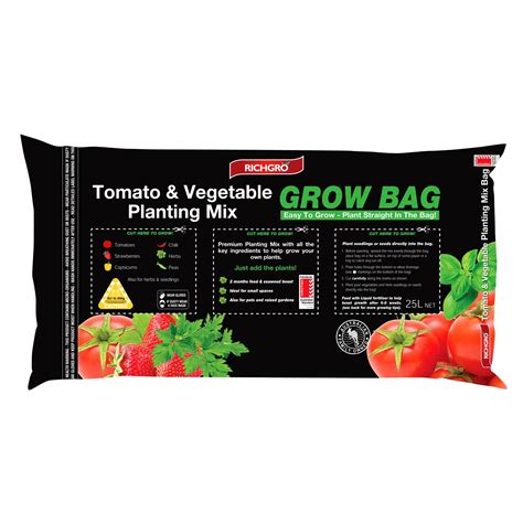 Richgro 25L Premium Tomato And Vegetable Planting Mix Grow Bag ...