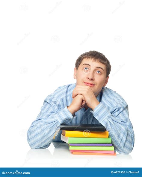 Young adult man dreaming stock photo. Image of background - 6921950