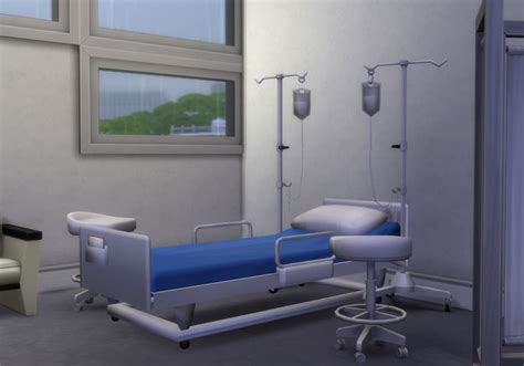 Hospital bed and blanket - The Sims 4 Download - SimsDomination | Sims 4 beds, Hospital ...