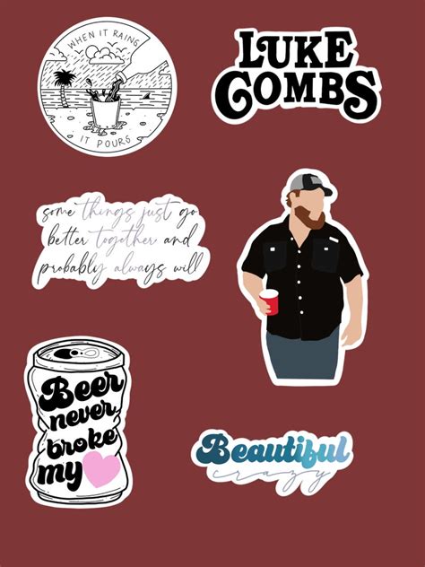 Luke Combs Sticker Bundle | Etsy