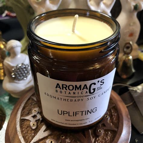 Uplifting aromatherapy candle | aromaG's Botanica