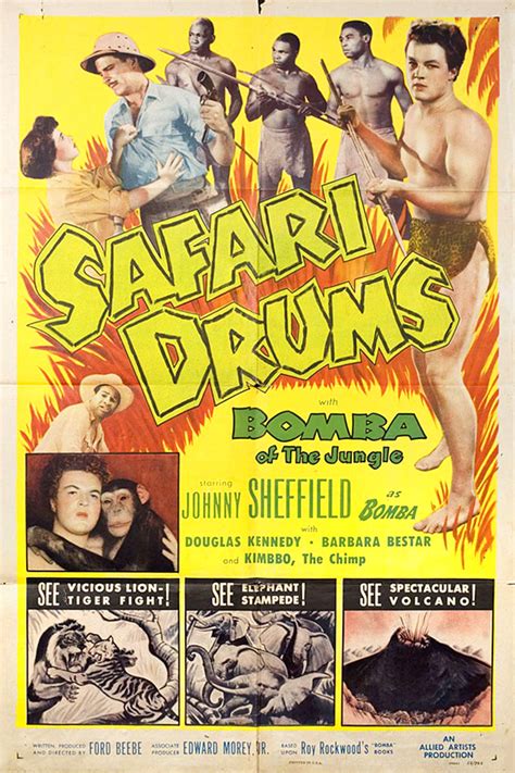 Safari Drums Original 1953 U.S. One Sheet Movie Poster - Posteritati Movie Poster Gallery