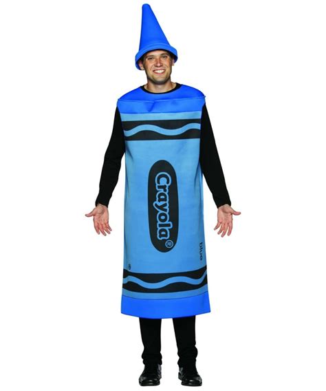 Crayon Crayola Blue Adult Costume - Men Crayola Costumes