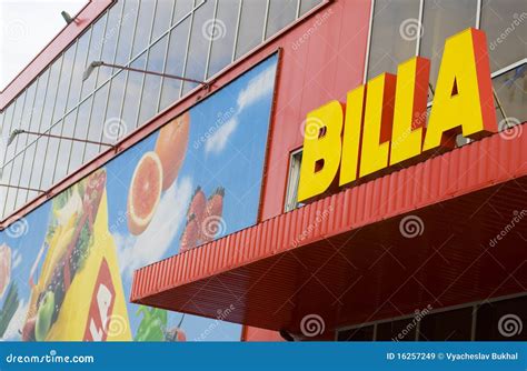 Billa supermarket editorial stock image. Image of large - 16257249