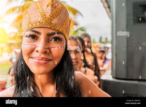 Miskito indigenous woman from nicaragua in traditional clothing made ...