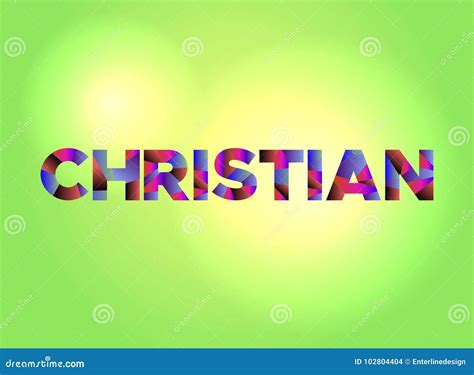 Christian Concept Colorful Word Art Illustration Stock Vector - Illustration of vector, word ...