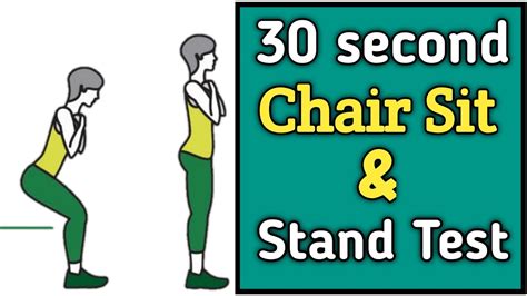 30 second chair sit & stand test | Chair sit and stand test - YouTube