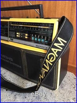 Vintage Magnavox Stereo Radio Cassette Recorder Boom Boombox Rap Music Dance DJ | Vintage ...