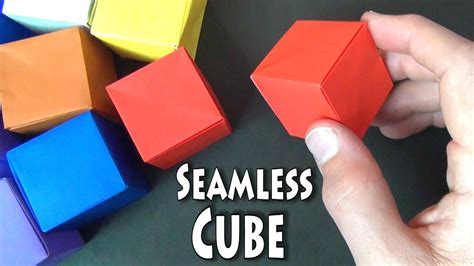 Origami Seamless Cube - YouTube