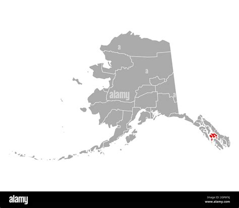 Map of Petersburg in Alaska Stock Photo - Alamy