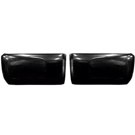 Tundra Rear Bumper Covers; Gloss Black (14-21 Tundra)