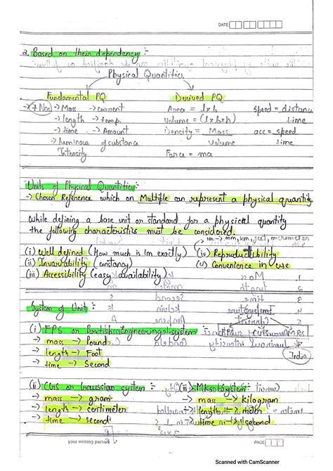 SOLUTION: Complete units and dimensions best notes on internet by ...