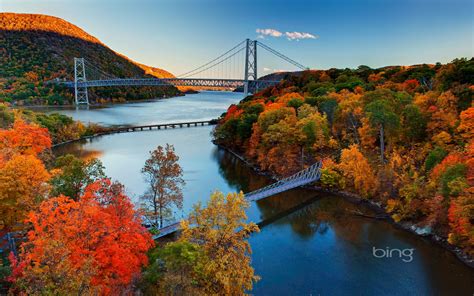 Download Fall Forest Man Made Bridge HD Wallpaper by Arnab Banerjee