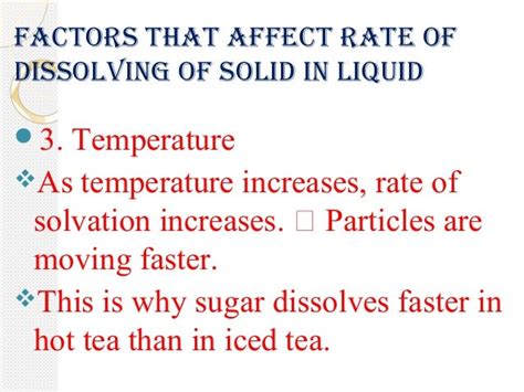 the solvation process