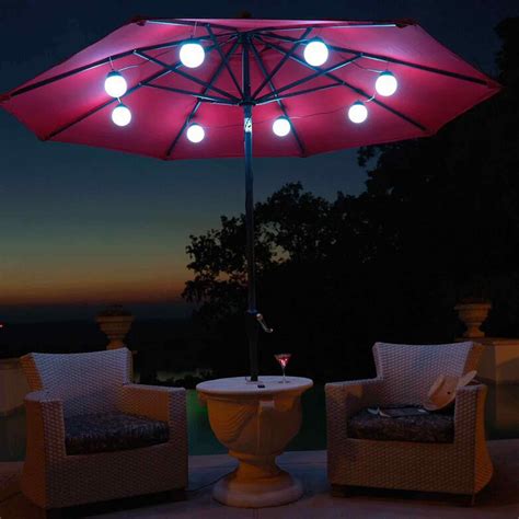 8 Globe BrighTable WHTable LED SOLAR UMB LighTables | DFOHome