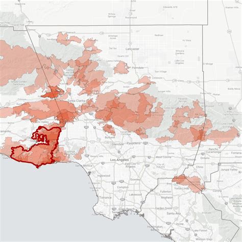 Map Of Los Angeles Fires Today - Cape May County Map