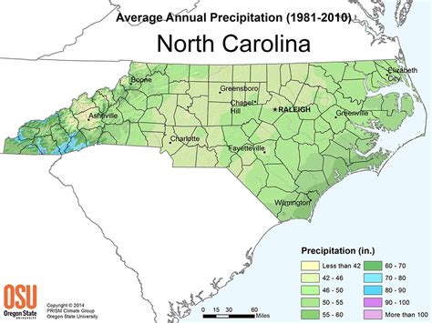 Oregon Precipitation Map