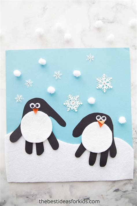 Handprint Penguin - The Best Ideas for Kids