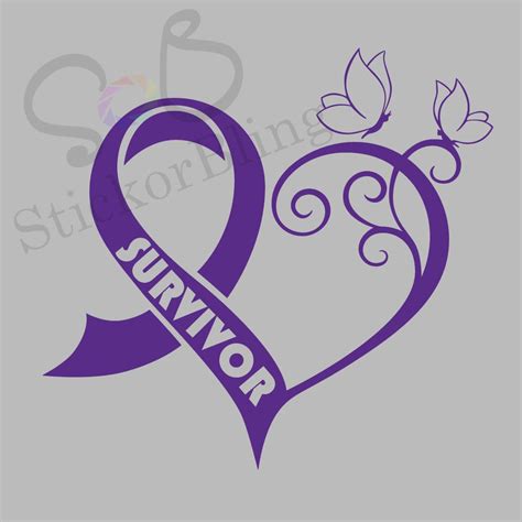 Domestic Violence Ribbon Tattoo