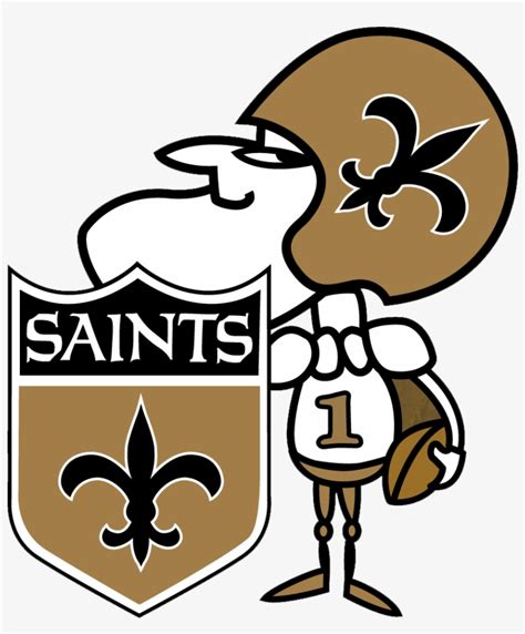 Someone Have The 1970s Saints Man Logo - New Orleans Saints Retro Logo - Free Transparent PNG ...