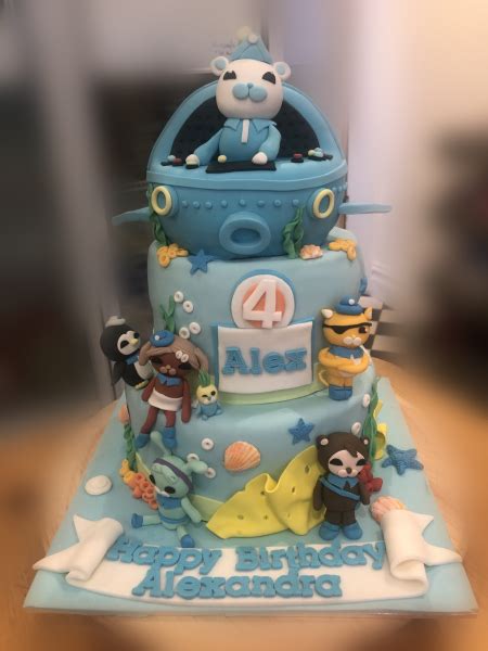 3 Tier Octonauts Everyone aboard Cake – Runaway Cupcakes