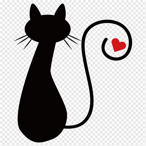 Gato Blanco Y Negro Png Negro Gato Negro Amo El Gato Png Y Vector | The ...