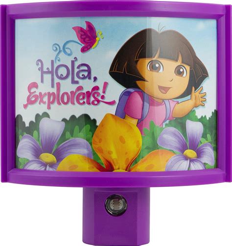 Amazon.com: Projectables 13406 Nickelodeon Wraparound LED Shade Night Light (Dora The Explorer ...