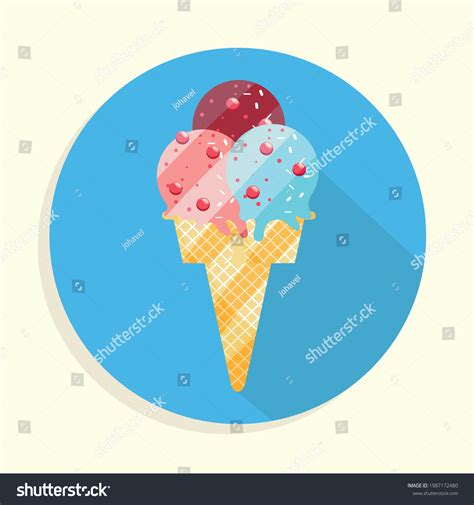 Ice Cream Sprinkles Cartoon Stock Vector (Royalty Free) 1987172480 ...