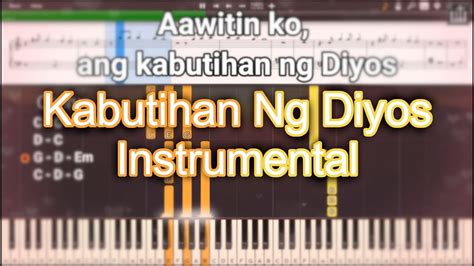 Kabutihan Ng Diyos Instrumental Chords - Chordify