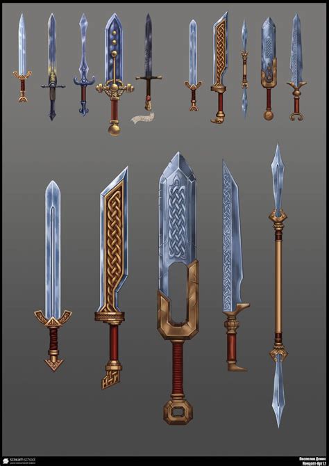 Knight swords concept by De-Prime on DeviantArt Fantasy Sword, Fantasy Weapons, Fantasy Props ...