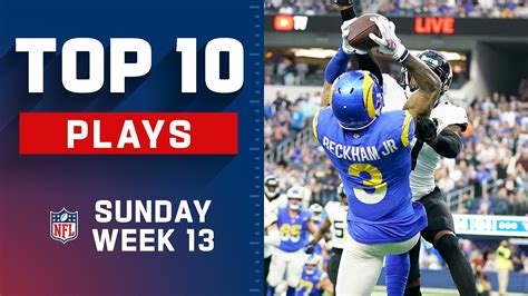 Top 10 Plays from Sunday Week 13 | NFL 2021 Highlights - YouTube