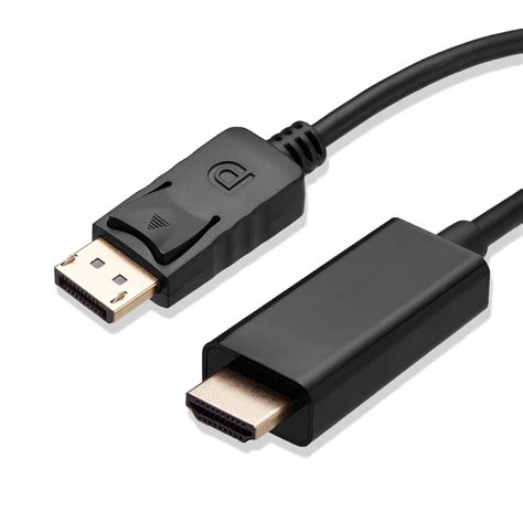 Cablevantage DP to HDMI Cable 6FT Gold Plated Display Port DP to HDMI ...