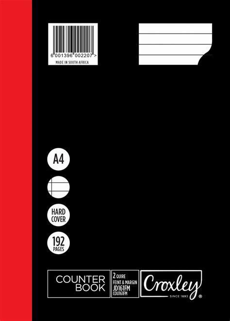 CROXLEY JD161 2-Quire 192 Page Ruled Feint & Margin A4 | Croxley SA