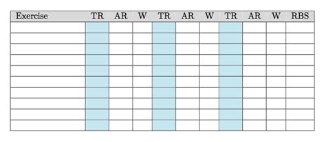 Gym Workout log template in LaTeX - TeX - LaTeX Stack Exchange