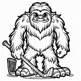 Cute Yeti coloring Page  GoGo Coloring sketch template